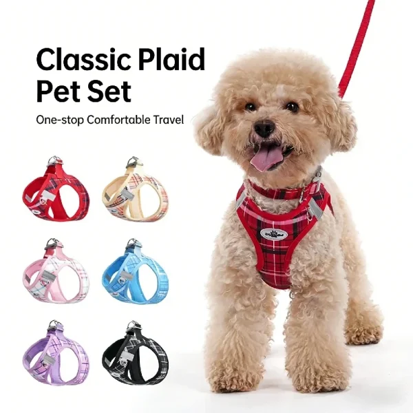 LEASH, VEST, DOG HARNESS