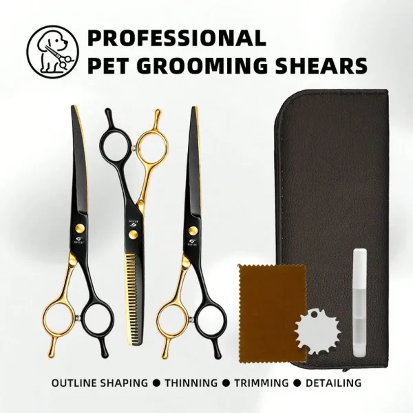 Pet Grooming Scissors Kit